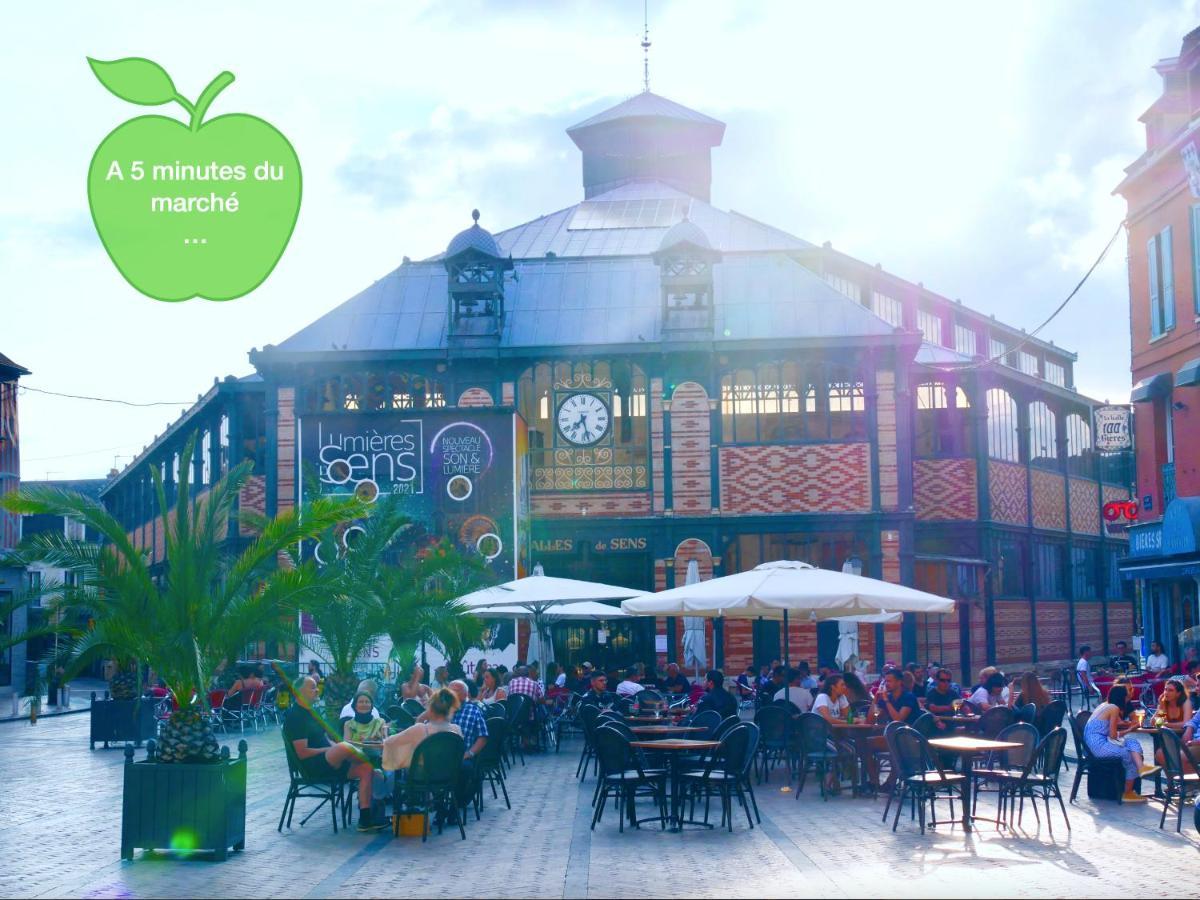 Oasis Au Coeur De Ville Sens Eksteriør bilde