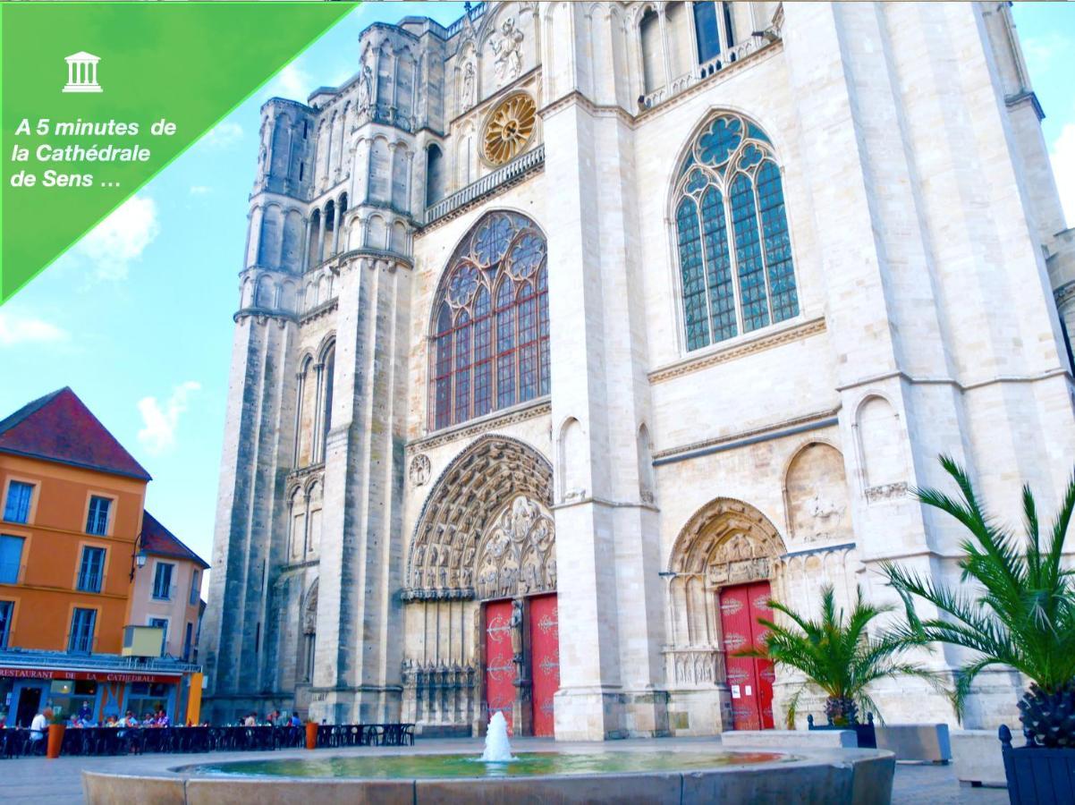 Oasis Au Coeur De Ville Sens Eksteriør bilde